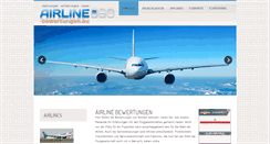 Desktop Screenshot of airline-bewertungen.eu